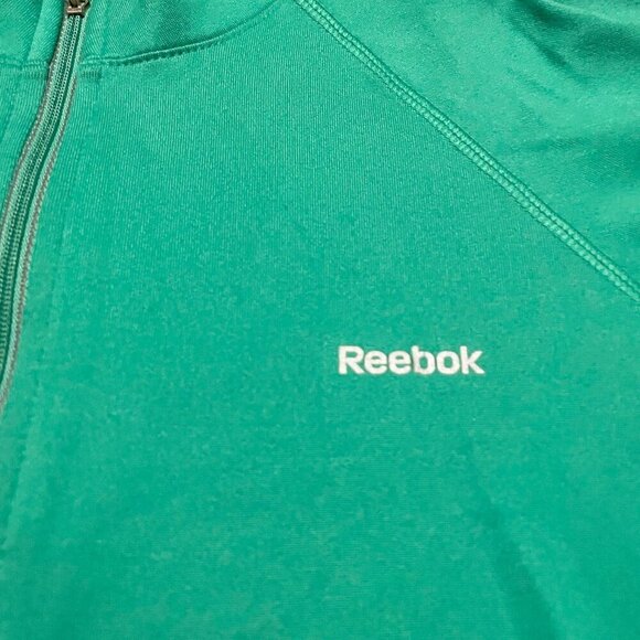 Reebok Shirt Long Sleeve Quarter Zip Womans Size Medium - Picture 2 of 16